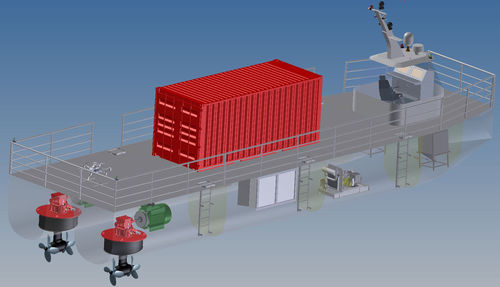 Propulseur azimutal - DTLMP - Thrustleader Marine Power System - gouvernail / fixe / Voith