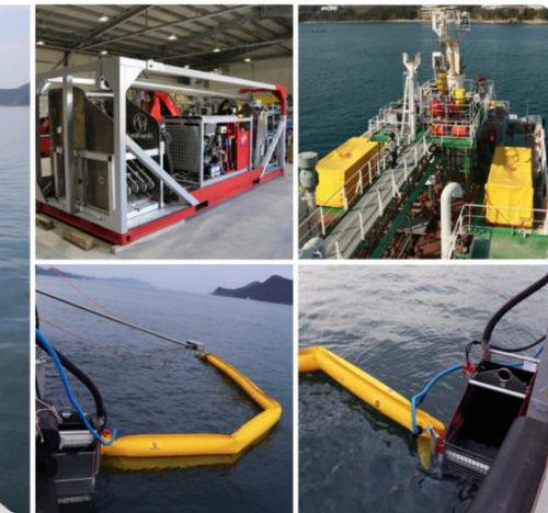 Écrémeur d'hydrocarbures avec bras écrémeur - ScorSweep 100 - New Naval Ltd.