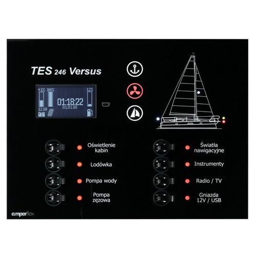 Tableau de commande et de contrôle pour bateau - Navigation Light System - amperflex - pour yacht