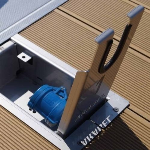 Borne encastrée - PKD series - ARABEL NV - MARINA INTEGRATED SYSTEMS - de distribution électrique / de distribution d'eau / pour ponton