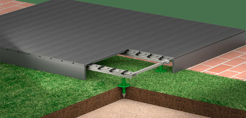 Système de fixation pour revêtement de sol - Fitfloor Garden - FITLOCK SYSTEM - aluminium