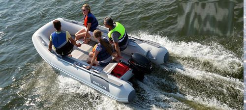 Bateau pneumatique hors-bord - F360 - GALA MARINE INTERNATIONAL In - pliable / open / de sport