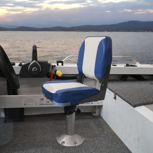 Siège pour bateau - Deluxe - OCEANSOUTH - pliable / 1 place / blanc