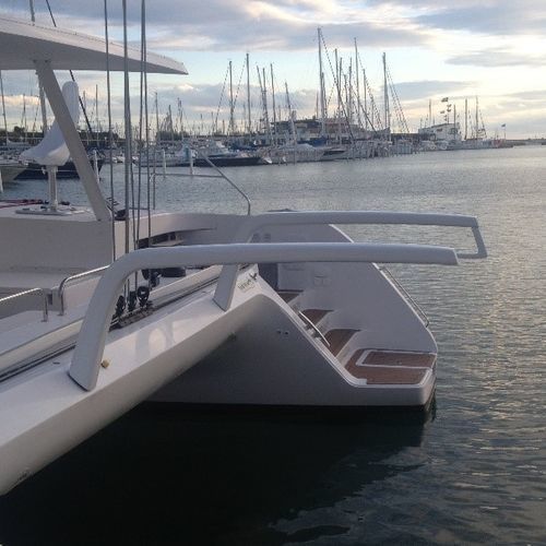 Bossoir pour super-yacht à voile - Petitjean Composites - pour voilier / en carbone