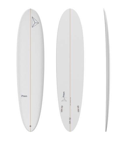 Planche de surf mini-malibu - Mid Length 8'4 ESSENTIAL SERIES FCS 2 - Prism Surfboards - débutant