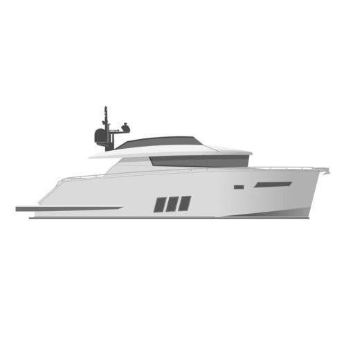 Vedette in-bord - BY50 FLY S-line - Brizo Yachts - à fly / 2 cabines / traditionnelle