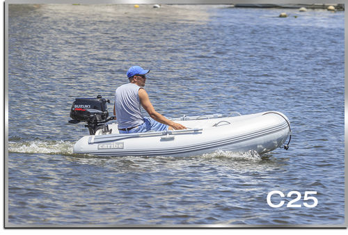 Bateau pneumatique hors-bord - C25 - Make Sense Marine Corp DBA Caribe Nautica - semi-rigide / max. 4 personnes