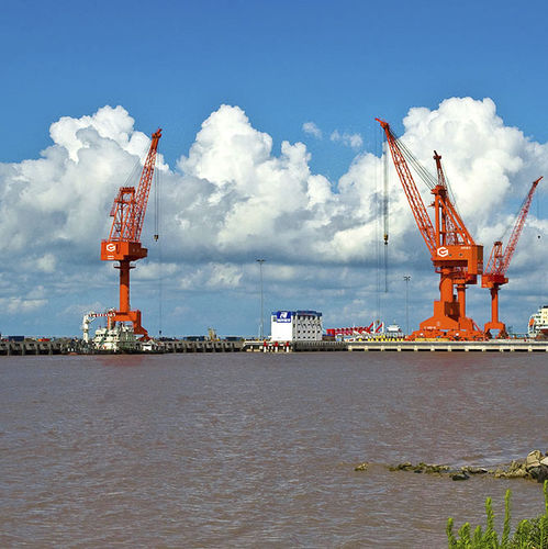 Grue portuaire - Level Luffing Crane - GENMA SOLUTION - à fléchette