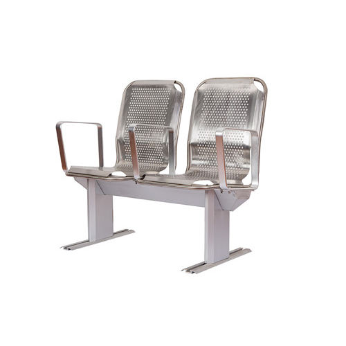 Siège pour navire à passagers - LGZY-07 - Qilin Marine international co., Ltd - avec accoudoirs / 2 places / en inox