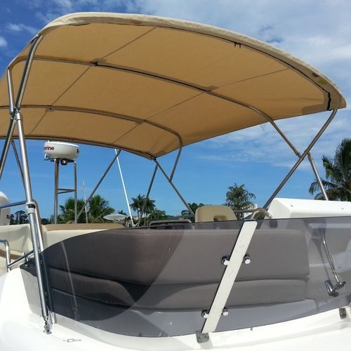 Bimini top pour bateau - ECONOMIC 4-Bow - Bailly - pour voilier / pour bateau à moteur / pour cockpit