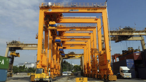 Portique à conteneurs - rubber tyre - Henan Weihua Heavy Machinery Co., LTD