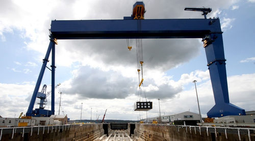 Grue pour chantier naval - Henan Weihua Heavy Machinery Co., LTD - pour forte charge / à portique / double