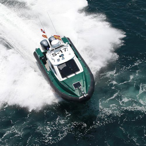 Bateau de surveillance - RAL-850-ZSF - AISTER ALUMINIUM SHIPYARD - hors-bord / en aluminium