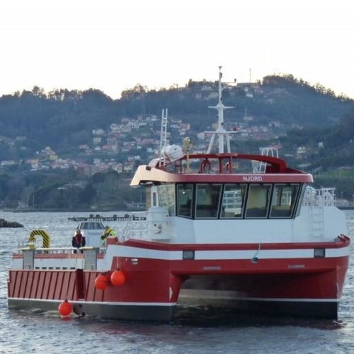 Bateau pour l'aquaculture - CAT 15x10 - AISTER ALUMINIUM SHIPYARD - catamaran / in-bord