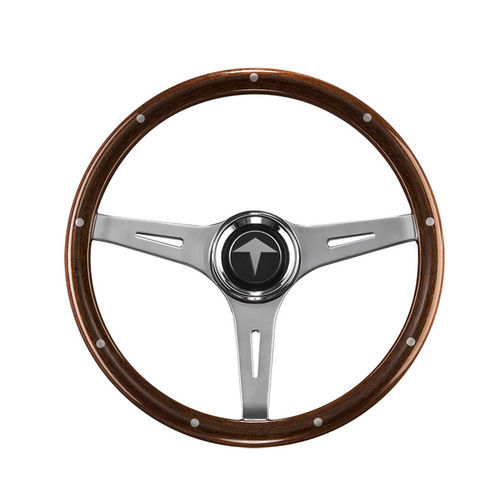 Volant en aluminium pour bateau à moteur - Triangolo - Ros Industrie srl - en bois / course