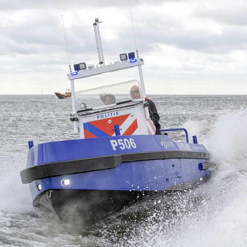Bateau de surveillance - BN234 - HABBEKE SHIPYARD - bateau de support pour la plongée / hors-bord / en aluminium