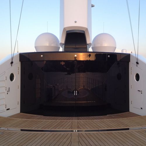 Baie vitrée pour yacht - CSD - RM Nautical - automatique / coulissante