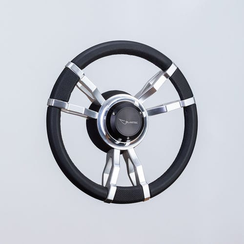Volant enduit polyuréthane pour bateau à moteur - SW0403 pol - Volantec OOD - en aluminium / habillage cuir / course