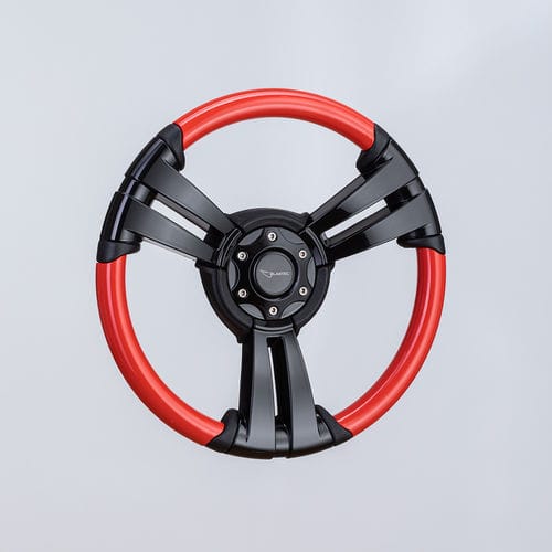 Volant enduit polyuréthane pour bateau à moteur - SW0029V1 blk/red - Volantec OOD - en aluminium / course / design