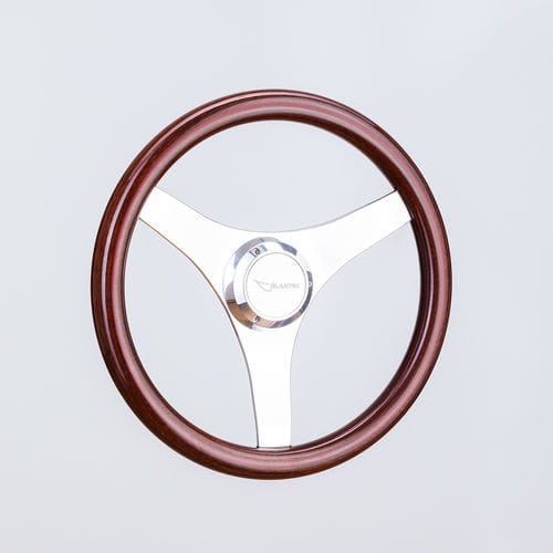 Volant en aluminium pour bateau à moteur - SW0045 pol/mah-medium - Volantec OOD - en acajou / traditionnel / design
