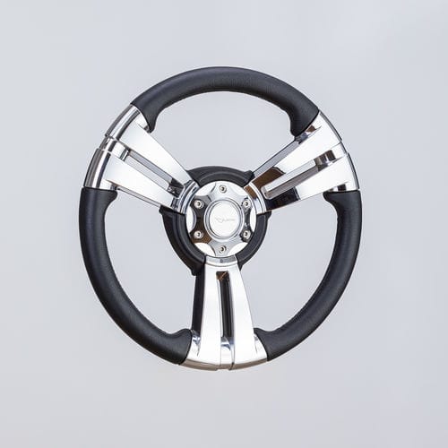 Volant enduit polyuréthane pour bateau à moteur - SW0029 chr - Volantec OOD - en aluminium / design / trois branches
