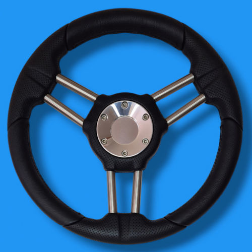 Volant en aluminium pour bateau à moteur - SSS03 - Volantec OOD - noir
