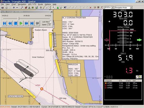 Logiciel de navigation - Qastor - Navicom Dynamics - d'analyse / d'enregistrement / AIS