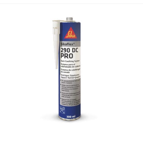 Mastic colle monocomposant - Sikaflex®-290 DC PRO - Sika Nederland B.V. - en polyuréthane / pont en teck / pour calfatage