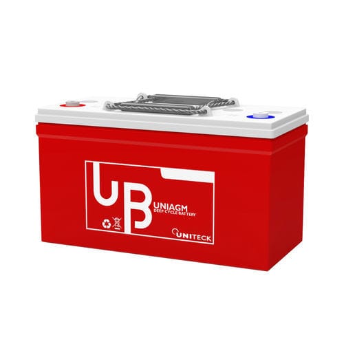 Batterie pour bateau - UNIAGM 80.12 - UNITECK - 12 V / AGM / étanche