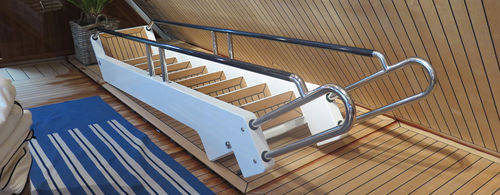 Escalier pour yacht pour plateforme de poupe - Big Carbon Swimming Stairs - X-Quip