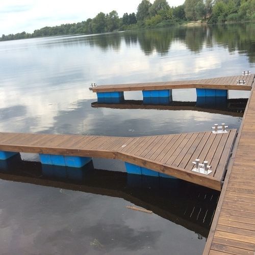 Catway en acier galvanisé - W740 - UHP - bois