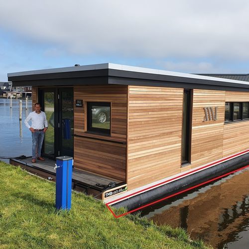 Flotteur pour maison flottante - W 1200 - UHP - pour bateau maison / rempli de mousse
