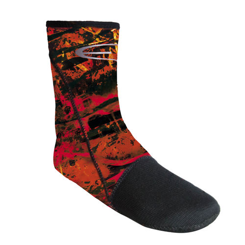 Chaussette néoprène de plongée - Fusion red - EPSEALON - 3 mm