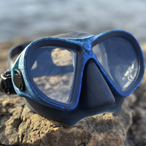 Masque de plongée bi-verres - Horus camo bleu - EPSEALON - pour la plongée professionnelle