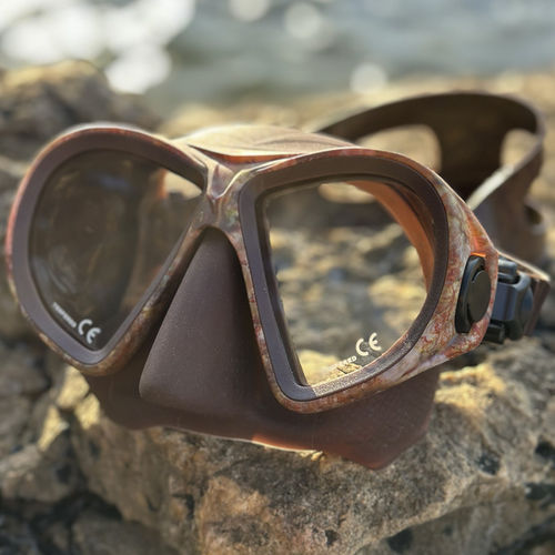 Masque de plongée bi-verres - Horus camo marron - EPSEALON - pour la plongée professionnelle