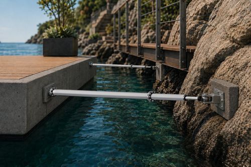 Fixation pour ponton flottant - BLUET FLOATING SOLUTIONS