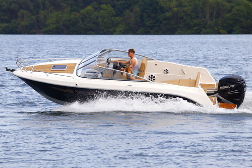 Cabin-cruiser hors-bord - Day Cruiser 720 - Atlantic Marine - bimoteur / coque planante / open