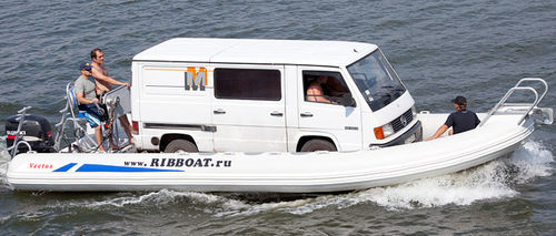 Bateau pneumatique hors-bord - RIB 900-G - Vector Inflatables - bimoteur / RIB / à console centrale