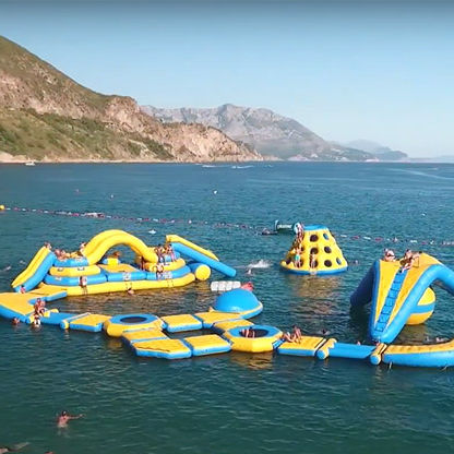 Jeu aquatique toboggan - Water City - Vector Inflatables - parc / trampoline / bouée