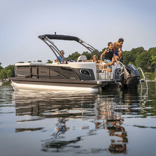 Bateau ponton hors-bord - CORSA Q - Barletta Boat Company - tri-tube / open / à console latérale