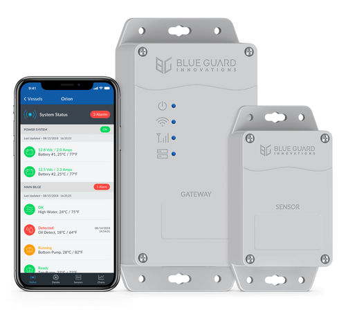 Système d'alarme et de sécurité pour yacht - BG-Link - Blue Guard Innovations - de bateau / de cale / pour batterie