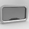Hublot Rectangulaire Pour Bateau, Camping-car, Van - Verre Trempé 4 Mm - Dimensions 40x20 Cm - Ouverture 90°