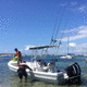 coque open hors-bord / à console centrale / de pêche sportive / max. 8 personnes