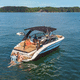 deck-boat in-bord / open / à double console / bow-rider