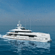 mega-yacht hybride diesel-électrique / de croisière / raised pilothouse / en aluminium