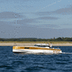 vedette in-bord / diesel / coque semi-planante / de croisière
