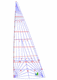 grand-voile / pour voilier de croisière / coupe tri-radiale / laminée