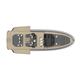 vedette in-bord / trimoteur / soft-top / max. 18 personnes