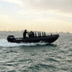 bateau de surveillance / hors-bord / aluminium / coque rigide