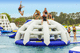 jeu aquatique mur d'escalade / gonflable